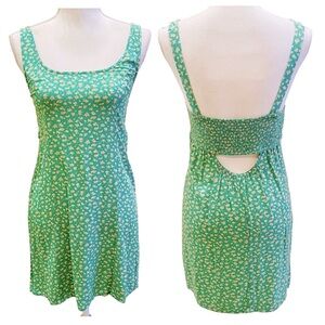ae puff sleeve corset midi dress MissJophiel Long Puffy Sleeves Corset Floral Embroidery Midi Dress Green/Champagne / Tea Length / US20W